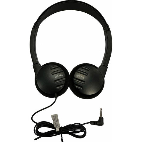 A pair of hearing aid compatible traditional style lightweight over the head headphones with an adjustable headband. Suitable for mild to moderate hearing loss