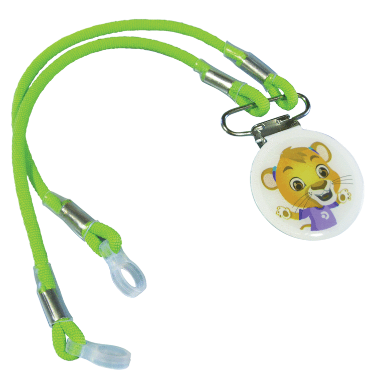 Leo the Lion kids clip and retention cord