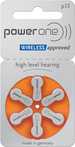 P19 Power One zinc-air Orange packet hearing aid battery MERCURY FREE Made in Germany *Free postage on 5 or more in Ireland and Northern Ireland