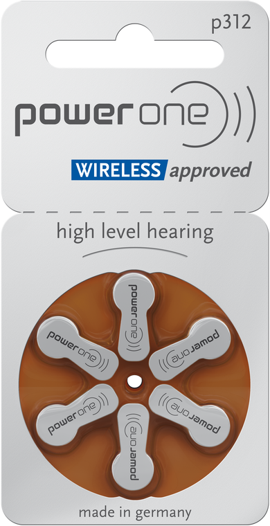 P312  Hearing Aid Batteries - 1 Pack (6 Batteries)*