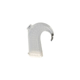 Transparent silicone Aqua+ Sleeve for Nucleus 5 or 6 CP810/CP900 cochlear sound processor, shown in a curved, ear-hook shape designed for waterproof protection.
