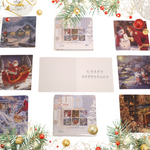 Christmas Card for a selection of 6 with inside with Irish sign Language ISL 