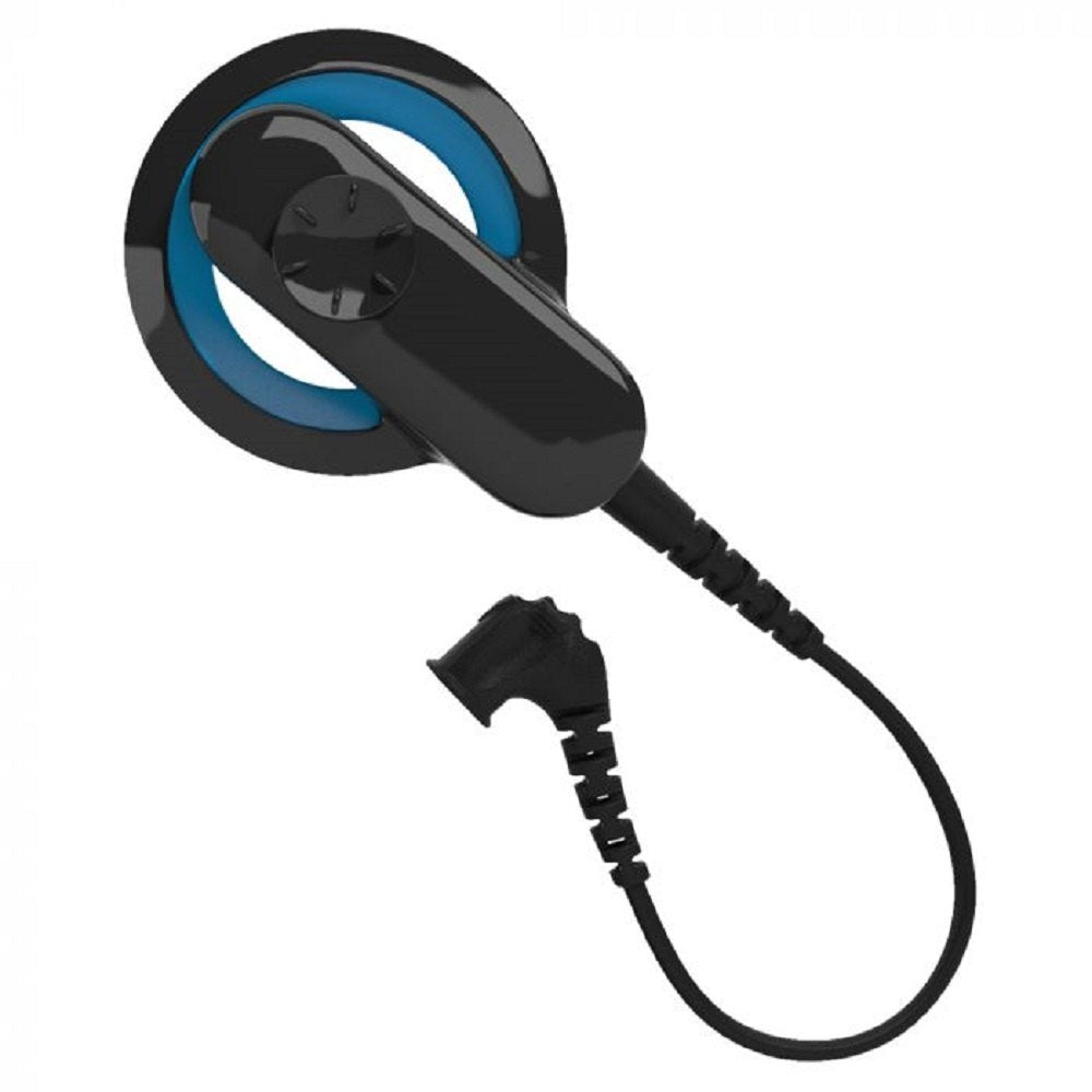 Cochlear Aqua+ Coil for Nucleus 6 Sound Processor – a circular, black waterproof coil with a visible blue inner ring and an attached cable for connection to the processor.