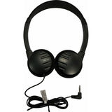 A pair of hearing aid compatible traditional style lightweight over the head headphones with an adjustable headband. Suitable for mild to moderate hearing loss