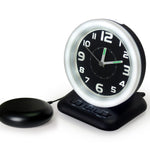The Wake ‘n’ Shake Vintage analogue alarm clock has a classic clock face but with modern features such as an extra loud alarm (up to 80dB) flashing light display and vibrating bed shaker.