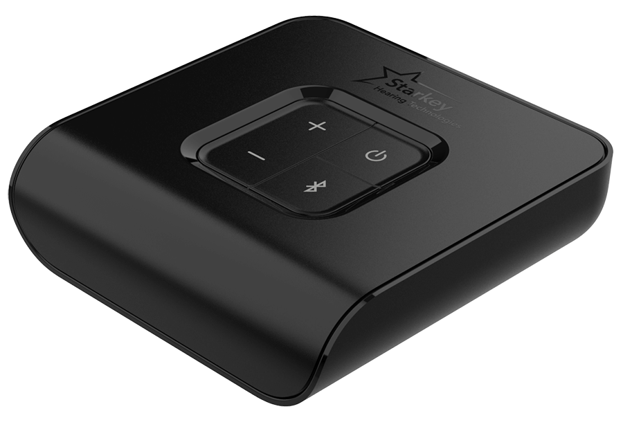 TV streaming accessory for Starkey Livio, Evolv AI and compatible Genesis AI hearing aids.