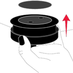 A visual guide showing how to mount the Bellman magnetic mounting kit 