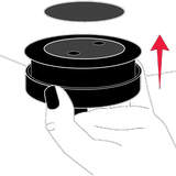 A visual guide showing how to mount the Bellman magnetic mounting kit 