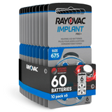 Rayovac Implant Pro+ Battery - Size CI675 Box