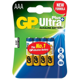 GP Ultra Alkaline Batteries AAA - Blister pack of 4 Batteries