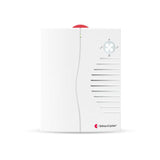 Bellman & Symfon Visit 868 Portable Receiver, white wireless alert device with LED indicator lights and speaker grille, designed for deaf and hard of hearing users.