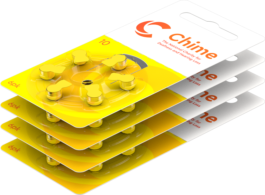 CHIME Hearing Aid Batteries 6 Pack - Size 10 *Free postage on 5 or more in Ireland and Northern Ireland