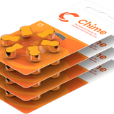 CHIME Hearing Aid Batteries 6 Pack Size 13 layered *Free postage on 5 or more in Ireland and Northern Ireland