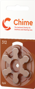 CHIME Hearing Aid Batteries 6 Pack - Size 312 *Free postage on 5 or more in Ireland and Northern Ireland