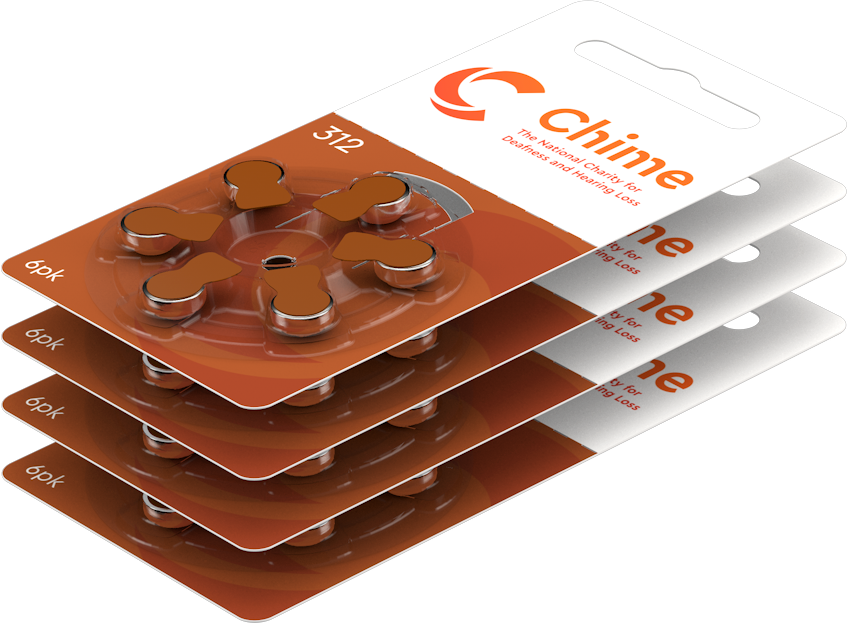 CHIME Hearing Aid Batteries 6 Pack - Size 312 *Free postage on 5 or more in Ireland and Northern Ireland