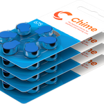 CHIME Hearing Aid Batteries 6 Pack side view- Size 675 - *Free postage on 5 or more in Ireland and Northern Ireland