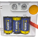 ChimeFlash Sarabec wireless Doorbell back panel batteries