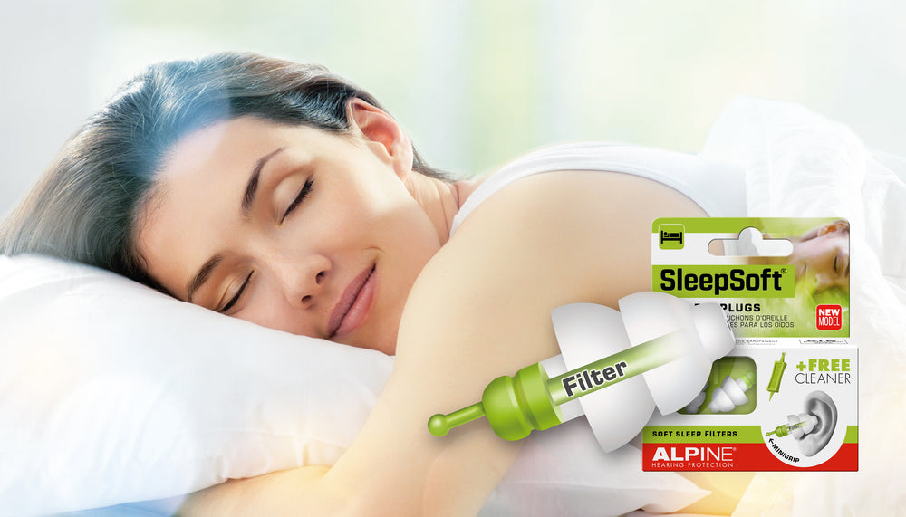 Sleep Soft Ear Plug in use
