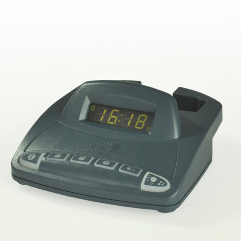 Silent Alert Blacl Alarm clock charger for pager digital screen