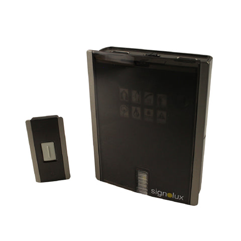 Signolux wireless Doorbell System with bright flashing light and push button