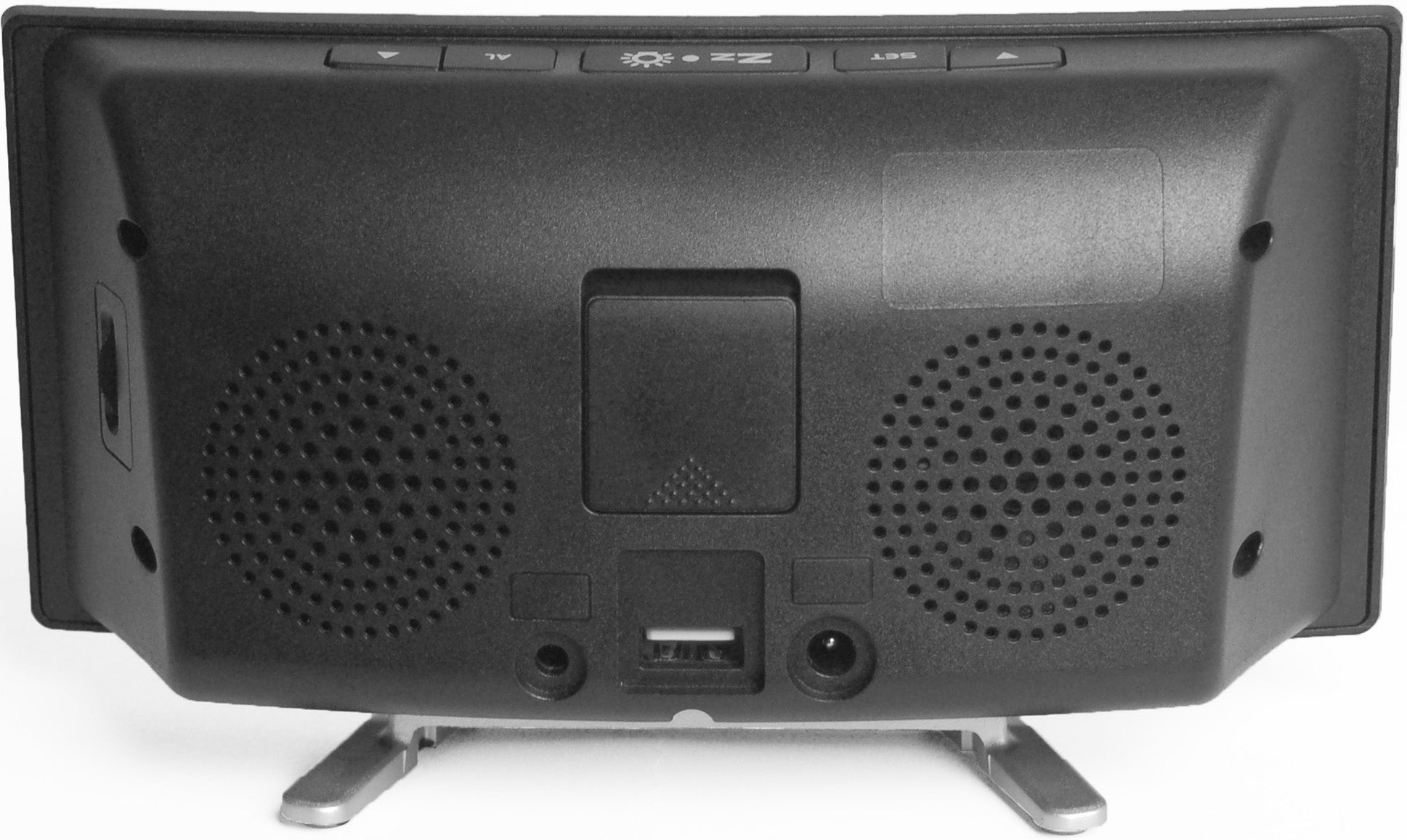 Wake n Shake Curve Alarm Clock behind