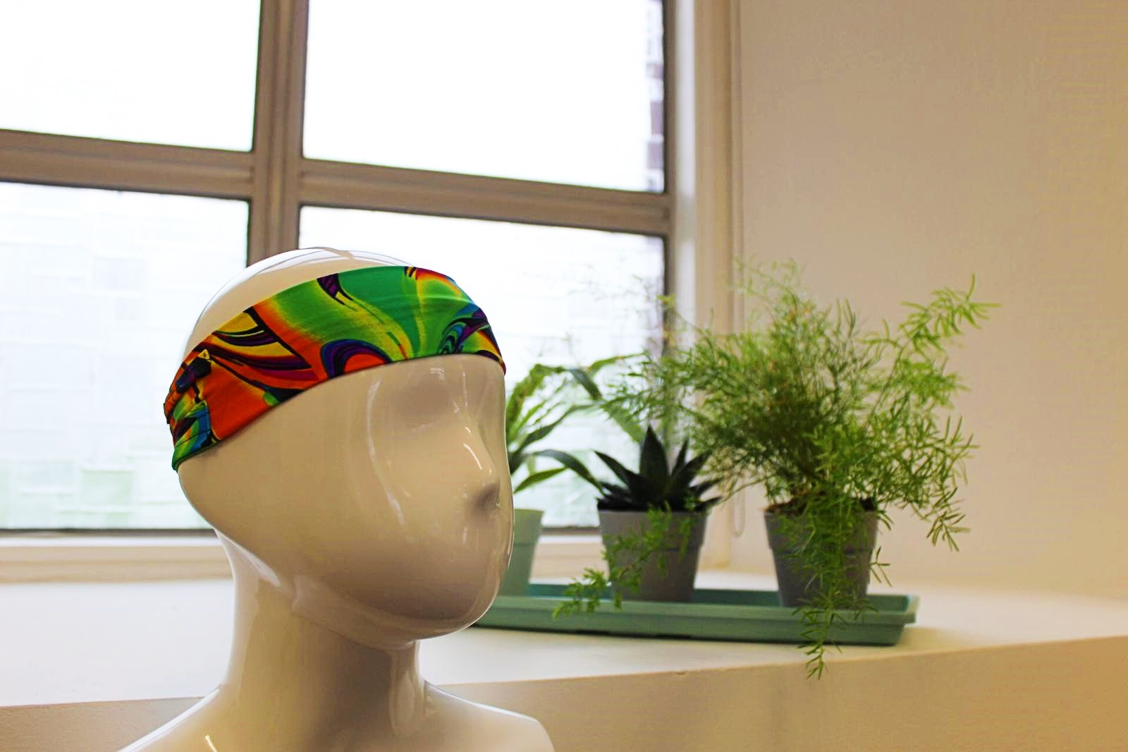 Hearing Henry Headband - Junior Special Headband Green Swirl 3-10 yrs