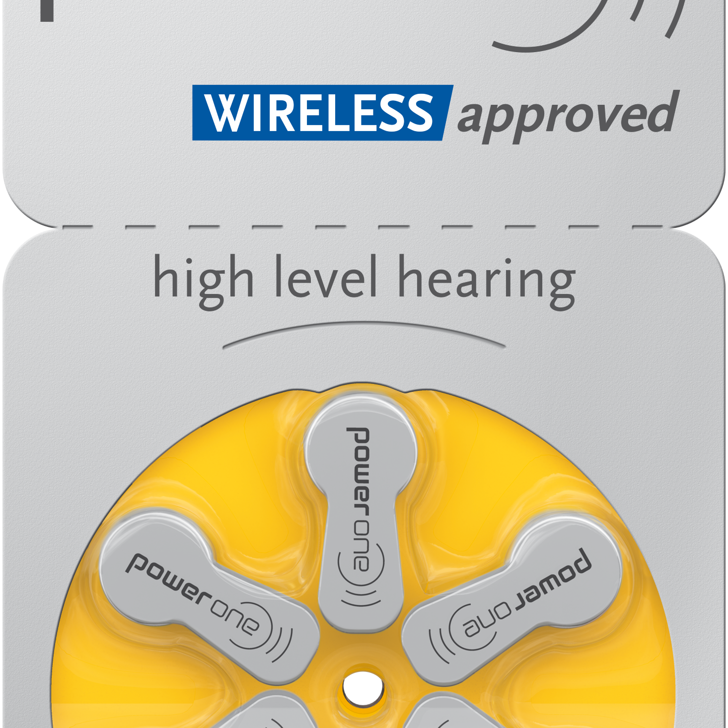 P10 Power One yellow packet Hearing Aid mercury-*Free postage on 5 or more in Ireland and Northern Ireland