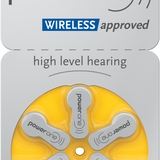 P10 Power One yellow packet Hearing Aid mercury-*Free postage on 5 or more in Ireland and Northern Ireland