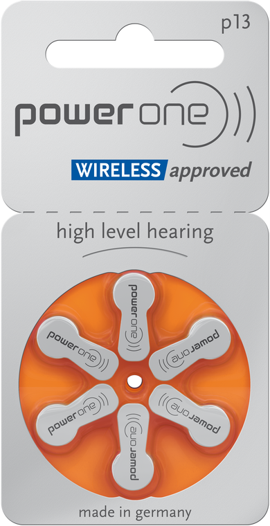 Power-One P13 Hearing Aid Batteries - 1 Pack (6 Batteries)*