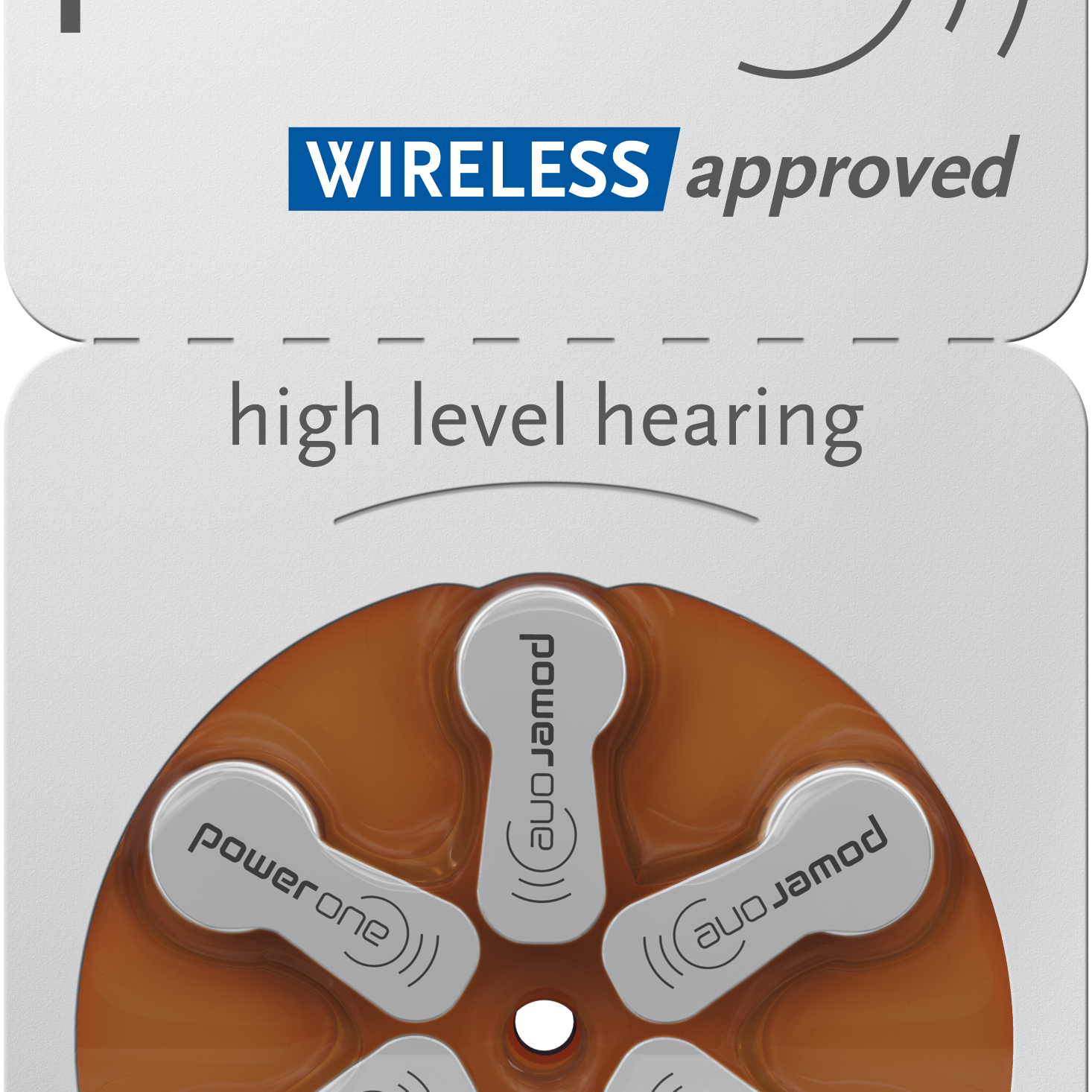 P312 Power One zinc-air brown packet hearing aid battery MERCURY FREE Made in Germany *Free postage on 5 or more in Ireland and Northern Ireland
