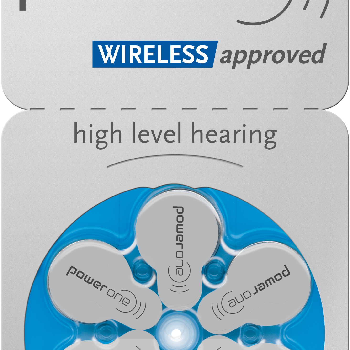 P675 Power One zinc air hearing aid blue packet battery MERCURY FREE made in Germany *Free postage on 5 or more in Ireland and Northern Ireland