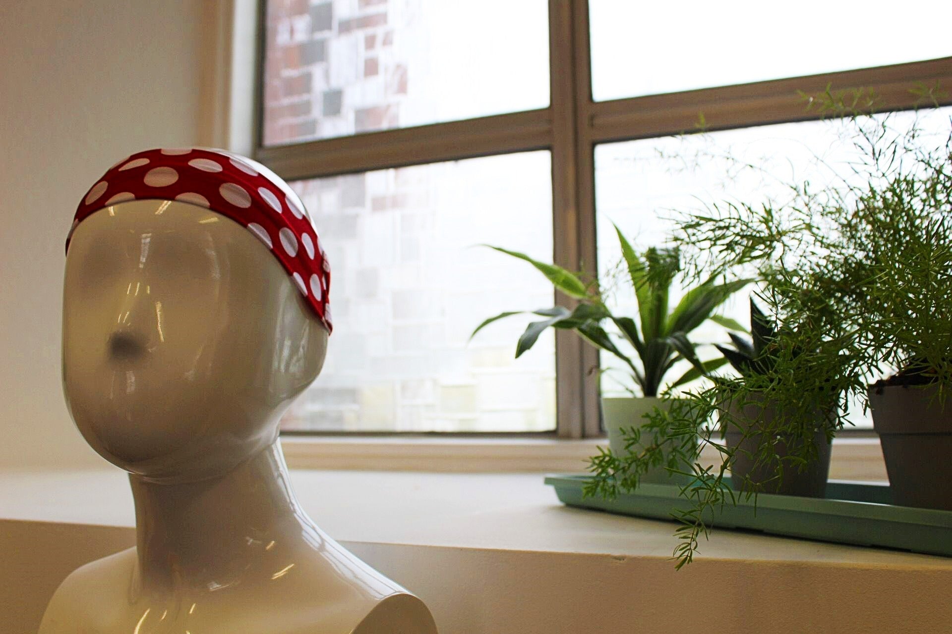 Hearing Henry Headband - Junior Special Headband Red Polka Dot 3-10 yrs